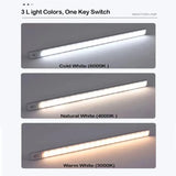 30cm Motion Sensor LED Light – USB Rechargeable Wireless Night Lamp with 3 Color Modes for Kitchen, Bedroom & Wardrobe Lighting
