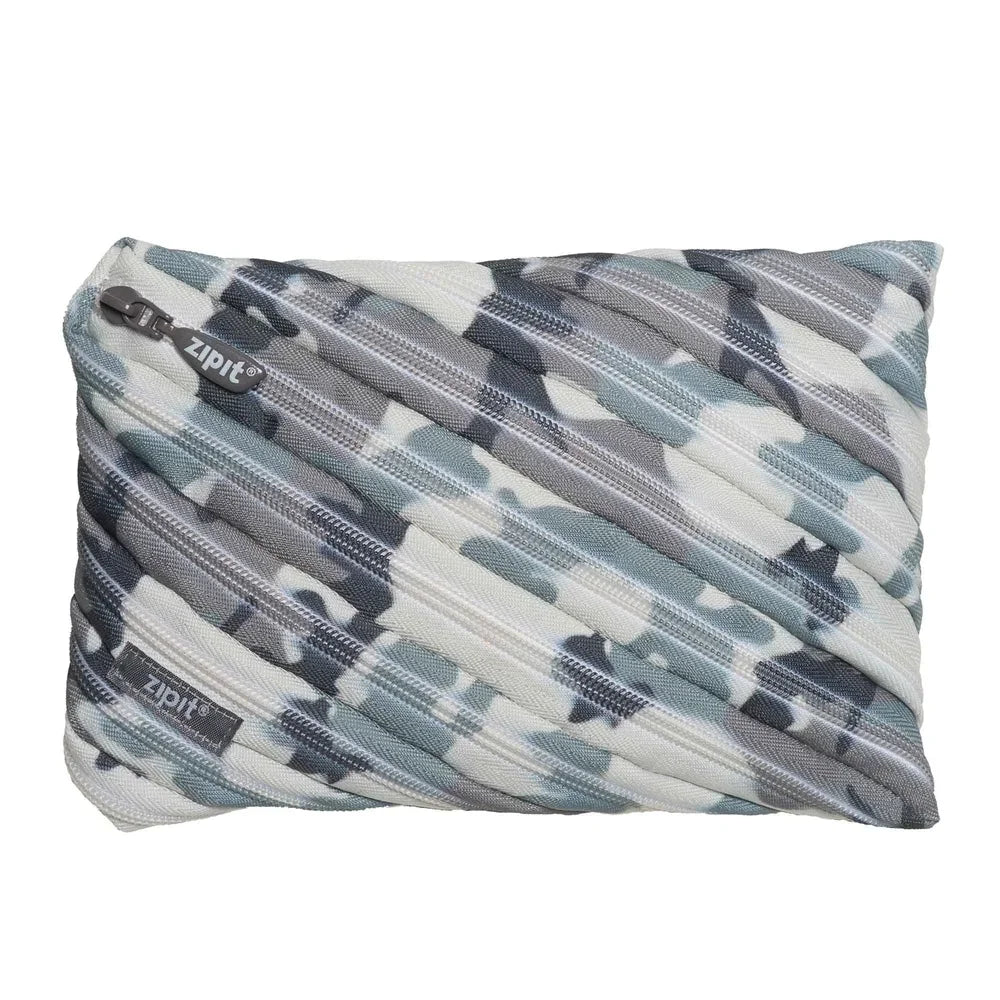 Large Camo Pencil Case – Jumbo Storage Organizer with Durable Zipper Design