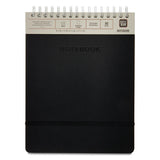 Compact Top Spiral Leather Notebook – 8.5 x 11 Ruled, 160 Pages with Heavyweight Paper
