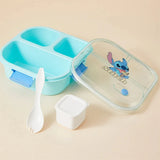 MINISO Disney Stitch Kids Lunch Box with Handles – Compartment Lunch Box for Boys