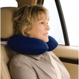 “ Ergonomic memory foam travel pillow – lightweight 0.9 lbs neck support cushion to relieve pain & improve sleep ”