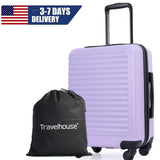 Travelhouse 20″ Carry-On Hardside Suitcase – Lightweight Spinner Wheels Travel Luggage