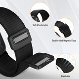 Magnetic Loop Nylon Apple Watch Band – Bracelet Style Strap for Ultra 2, SE & Series 3–9, Compatible with 38/40/41/42/44/45/49mm Models