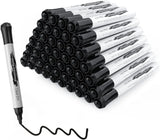 Dry Erase Markers – 50 Bulk Pack Fine Bullet Tip Low-Odor Black Whiteboard Pens 🖊️