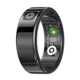 SR08 Stainless Steel Smart Ring – Digital Display Luxury Wearable in Black, Gold & Silver