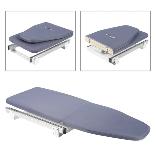 Foldable Ironing Board – Cabinet Mount Push & Pull Ironing Table with Sturdy Metal Frame, Space-Saving Gray Design (80 × 29.5cm / 31.5 × 11.6in)