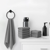 4-Piece Hotel-Grade Bamboo-Cotton Towel Set – Ultra-Absorbent Luxury Bath & Face Towels