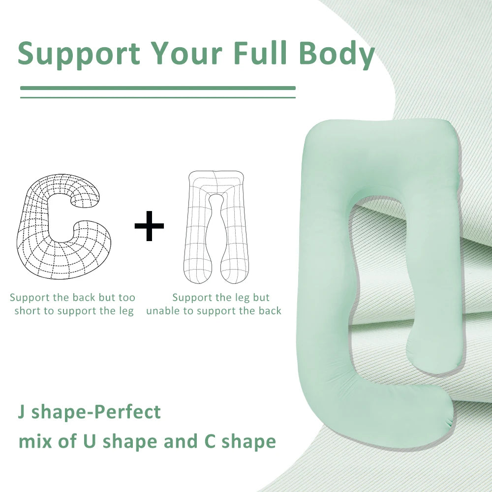 Pregnancy Body Pillow for Sleeping – Large U-Shaped Maternity Pillow for Full Body Support & Comfortable Rest