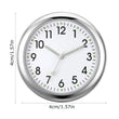 Fashionable car watch – glow-in-the-dark luminous mini dashboard clock with night light, stick-on design for vehicle accessories