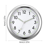 Fashionable car watch – glow-in-the-dark luminous mini dashboard clock with night light, stick-on design for vehicle accessories