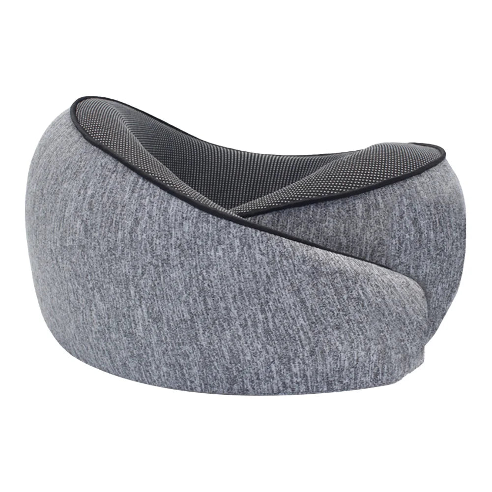 U-shaped adjustable travel neck pillow – ergonomic support cushion & reusable headrest for airplane, car, chair, home & office