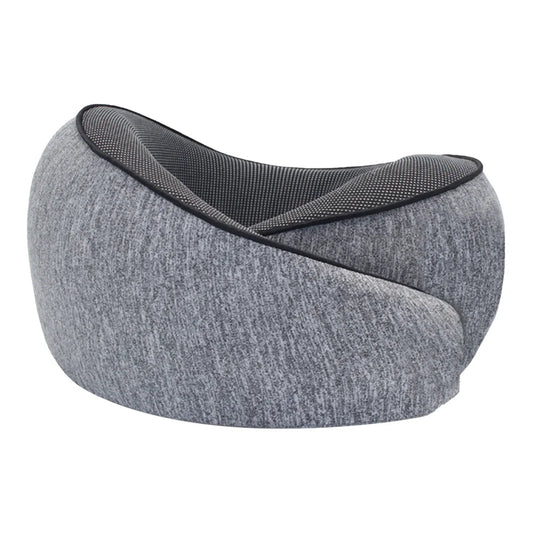 U-shaped adjustable travel neck pillow – ergonomic support cushion & reusable headrest for airplane, car, chair, home & office