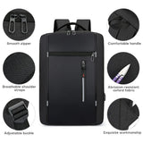 17" Anti-Theft Business Laptop Backpack with USB Converter — Travel & Work Organizer Bag