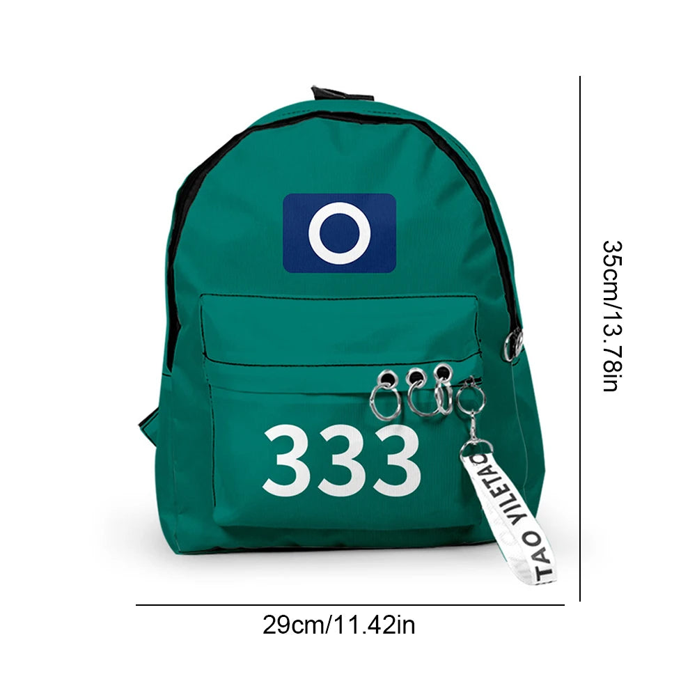 Korea Game Season 2 Cosplay Backpack – Unisex Large Capacity Student School Bag & Gift Item
