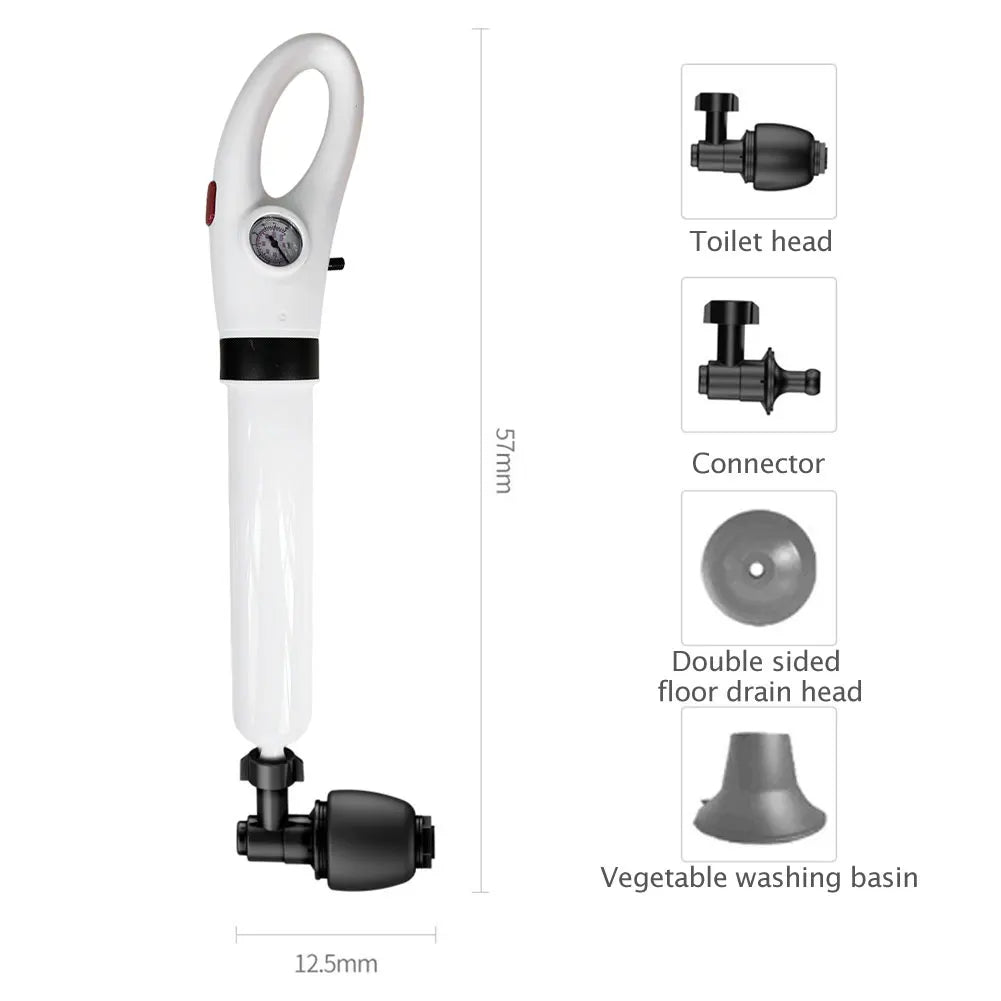 Manual Pneumatic Drain-Blaster Tool for Sink, Toilet & Pipe Unclogging 🚿