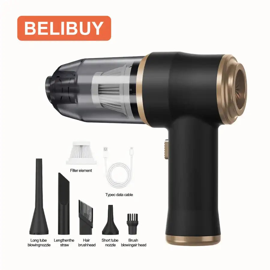 Belibuy Portable Vacuum Cleaner – High Power Handheld Vacuum for Home, Car, Office & Carpet Cleaning