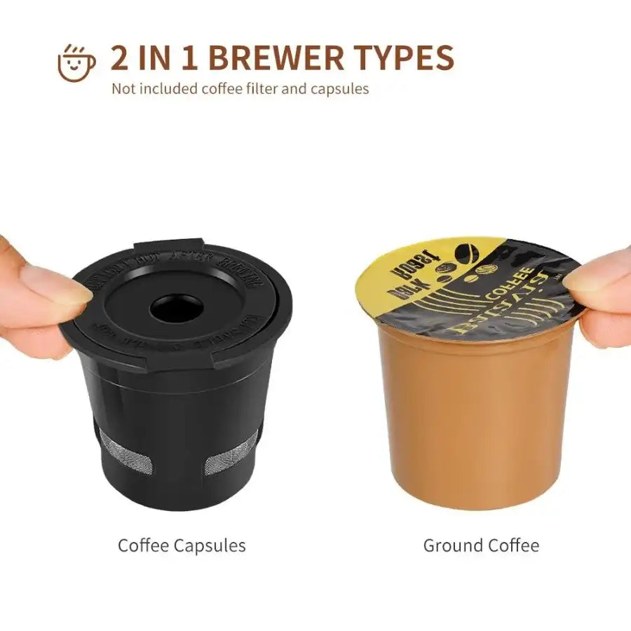 3-in-1 Single Serve Coffee Maker – K-Cup, Ground Coffee & Tea Brewer