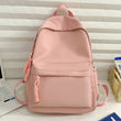 Women’s Nylon Stadium Backpack – Large-Capacity Casual Daypack | Solid-Color Ladies’ Student Bag for School & Outdoor Use