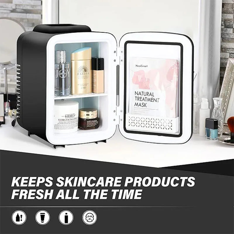 iPower Mini 4L Portable Refrigerator – 6-Can Capacity, Compact Insulated Cooler for Bedroom, Dorm & Office 🥶🏠