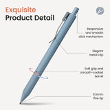 Fine Point Gel Pens Set (6PCS, 0.5mm) – Smooth Quick-Dry Black Ink Pens for Journaling & Notes