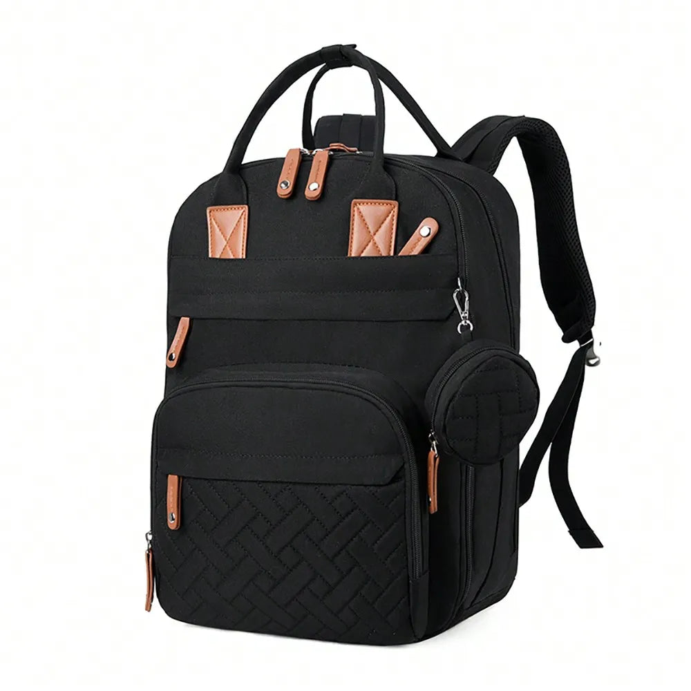 Diaper Bag Backpack with Pacifier Case – Maternity Baby Nappy Changing Bag | Newborn Essentials & Baby Registry Gift