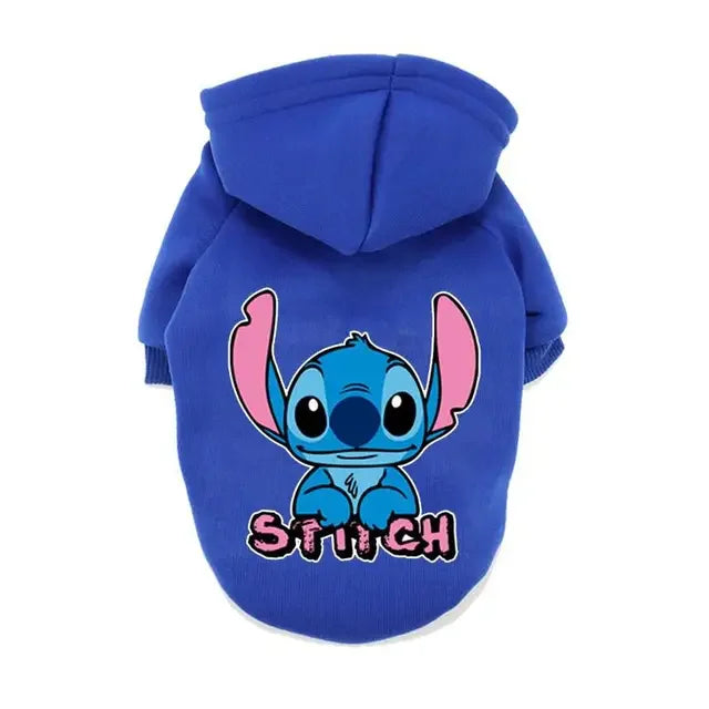 Disney Winter Dog Hoodie – Warm Cartoon Coat for Small Dogs & Puppies (Autumn/Winter Outfit)