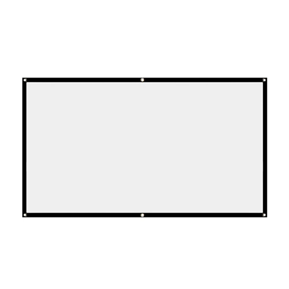 16:9 Portable Projector Curtain Screen – Foldable HD Display for Home, Outdoor & Office Use