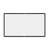 16:9 Portable Projector Curtain Screen – Foldable HD Display for Home, Outdoor & Office Use