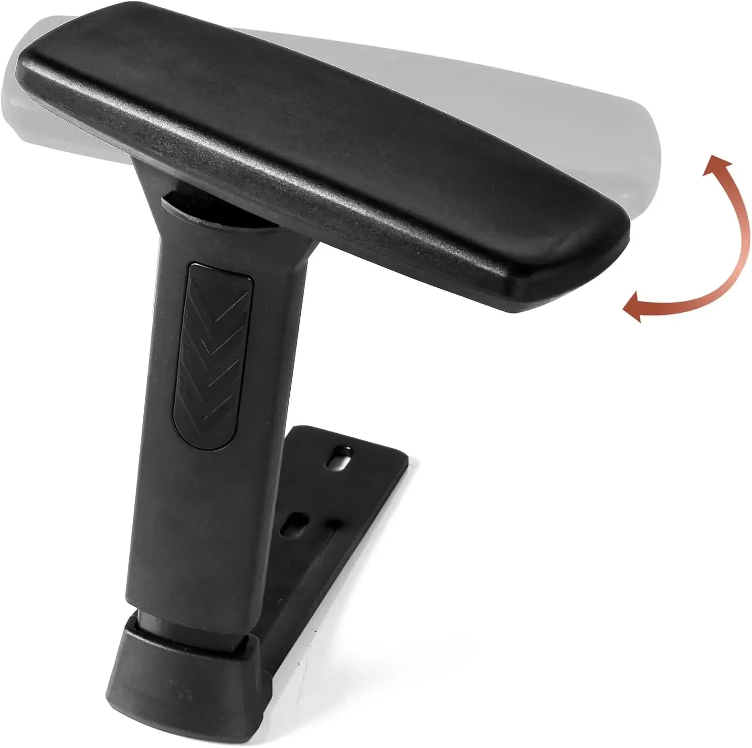 3D Adjustable T-Arms Armrest Pair – Universal Replacement Parts with Upright Brackets for Office & Gaming Chairs