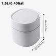 Mini Trash Can with Lid – Small Countertop Dustbin for Bathroom, Office & Bedroom
