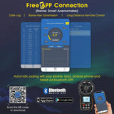 “Handheld Digital Anemometer LC-100 – Wireless Bluetooth APP Wind Speed & Temperature Meter”