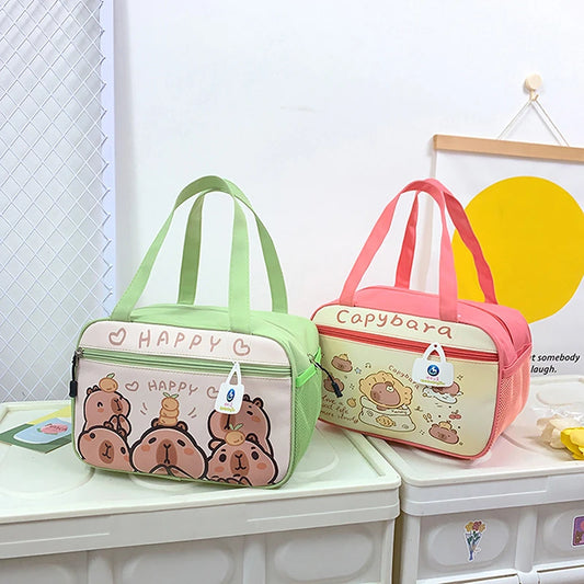 Kawaii Capybara Insulated Lunch Tote – Stylish, Thermal & Portable