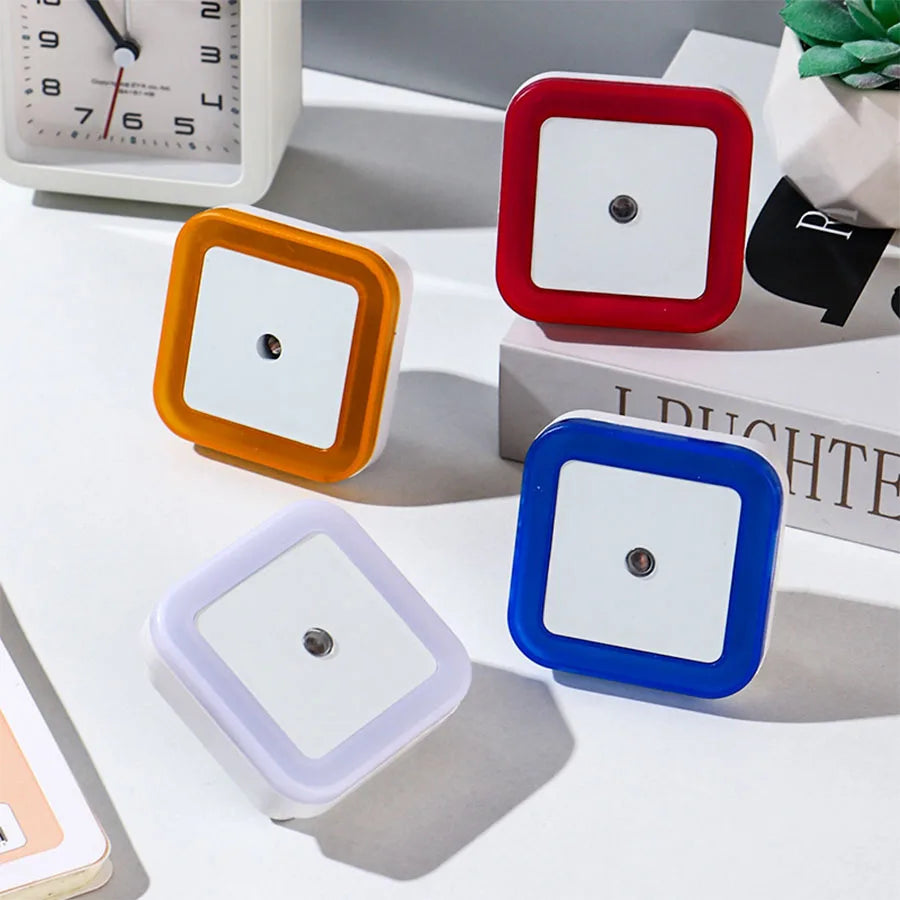 Plug-in Dimmable LED Night Light (4-Pack) – Auto Dusk-to-Dawn Sensor, Adjustable Brightness for Bedroom, Hallway, Kitchen & Kids Room