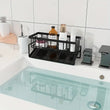 Multi-Functional Kitchen Sink Caddy Organizer – 9.1″ Wide Sponge & Dishcloth Drain Rack