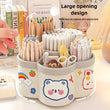 360° Rotating Pen Holder & Desktop Organizer – High-Capacity Storage Cup