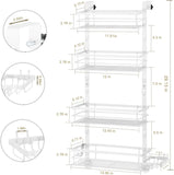 Behind-the-Door Waterproof & Rust-Proof Bathroom Basket – Over-Door Storage Organizer