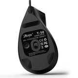 Zelotes T-50 Vertical Gaming Mouse – RGB Wired Ergonomic Optical Mouse with 9 Buttons & 12,800 DPI Adjustable Sensor
