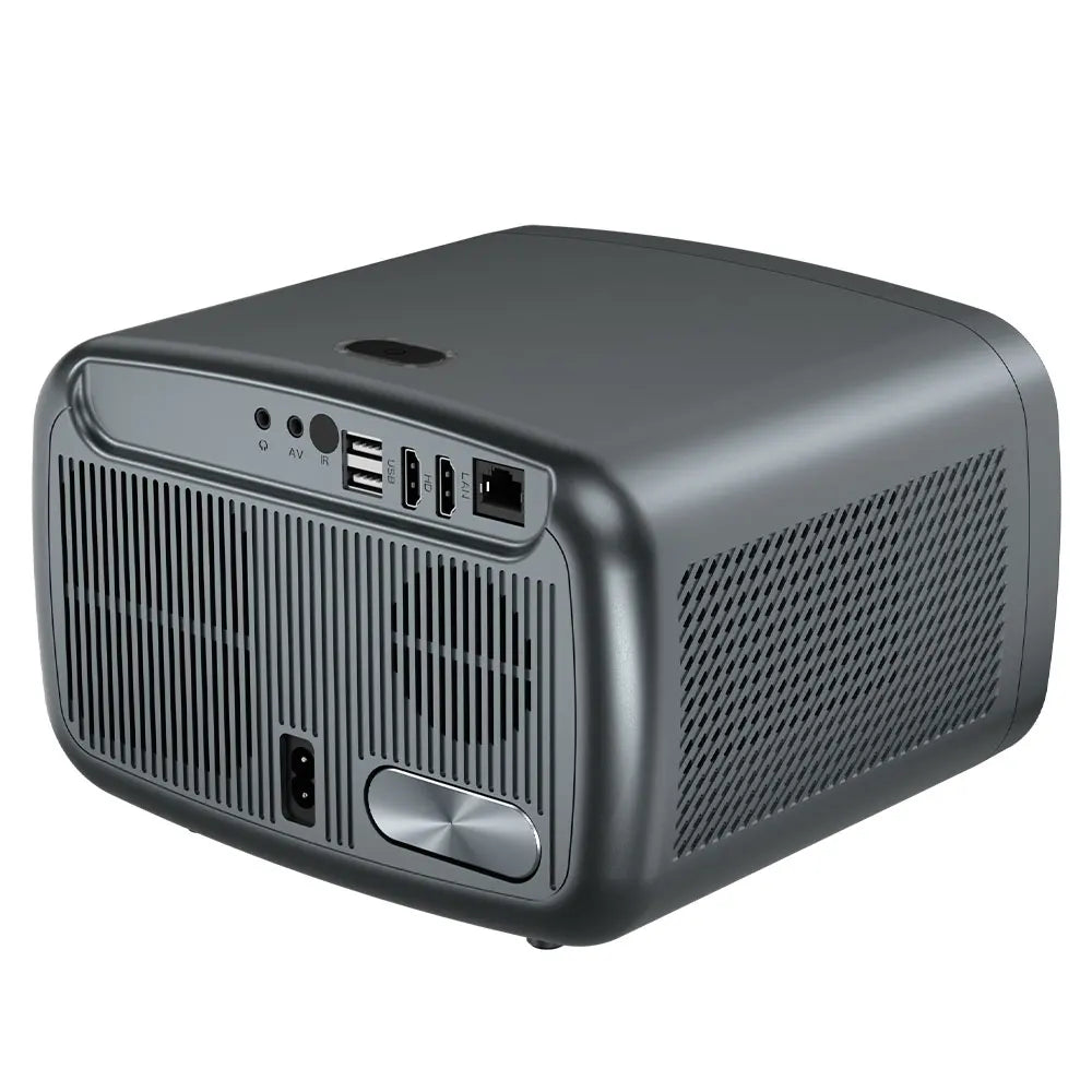 V9 LED 1080p Projector – 1000 ANSI Lumens, Auto-Focus, Wi-Fi 6 & Bluetooth 5.0, Water-Cooled for Home Theater