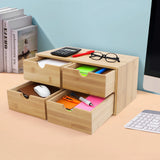4-Drawer Desktop Organizer – Minimalist Storage Box for Office, Classroom & Study