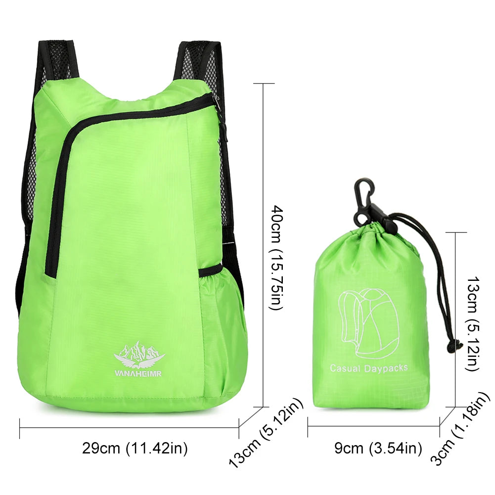 10L Ultralight Foldable Backpack – Waterproof Portable Hiking Daypack | Compact Outdoor Travel Pack for Men & Women