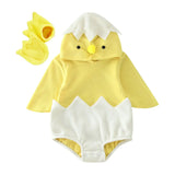 Infant Fleece Animal Cosplay Romper – Winter Hooded Paw-Shape Costume for Baby Boys & Girls 6-9 Months