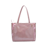 Bow-Ribbon Large Capacity Ita-Bag Shoulder Bag – PU Leather Japanese Kawaii Style