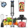 Aidot Ganiza 5-in-1 Immersion Hand Blender – 16 Speed Stainless Steel Handheld Blender with Attachments