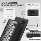 MambaSnake X FreeWolf M87 Wireless Gaming Keyboard – 75% Silent Membrane with RGB & PBT Keycaps