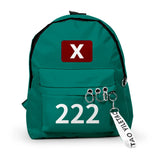 Korea Game Season 2 Cosplay Backpack Package – Unisex Large Capacity Student School Shoulder Bag