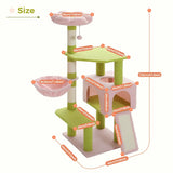 Flower Cat Tree – Multi-Level Cat Tower with Sisal-Covered Scratching Posts, Cute Cat Condo & Top Perch for Indoor Small & Medium Cats
