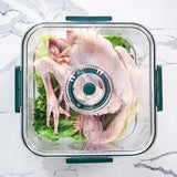 Smart Timer-Control Refrigerator Storage Container Set – 3-Piece Airtight Food Organizer