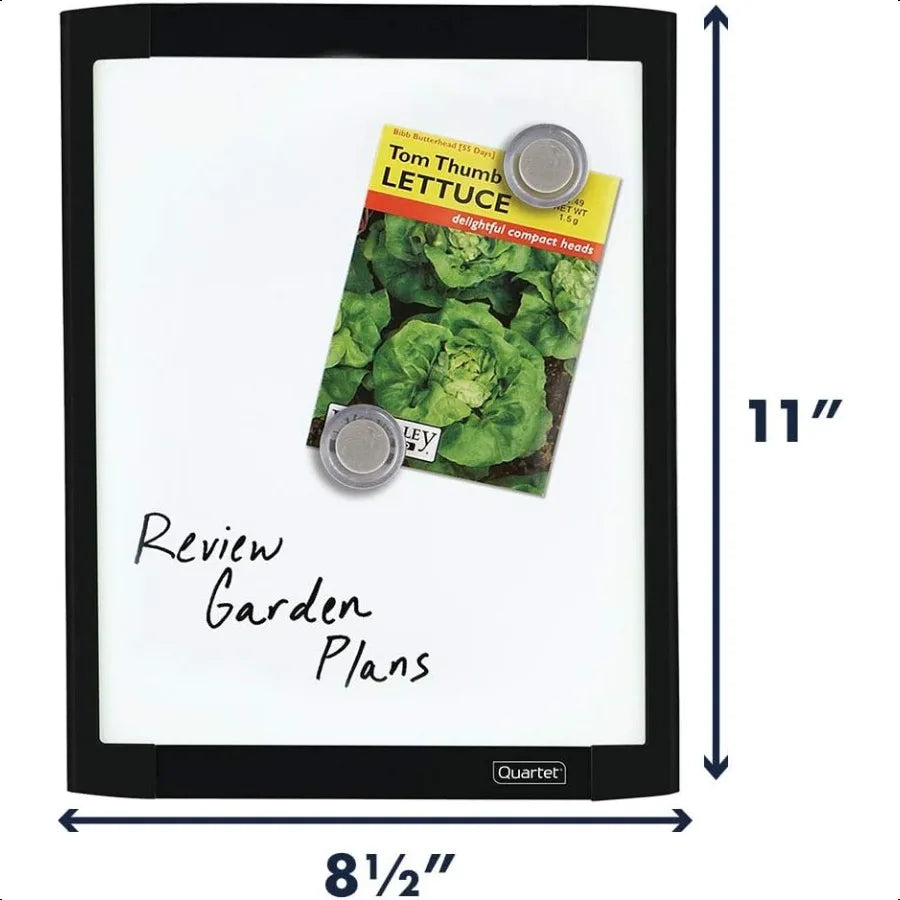 Magnetic Whiteboard 8.5 x 11 in – Wall-Mounted Dry Erase Board for Home, Office & Homeschool
