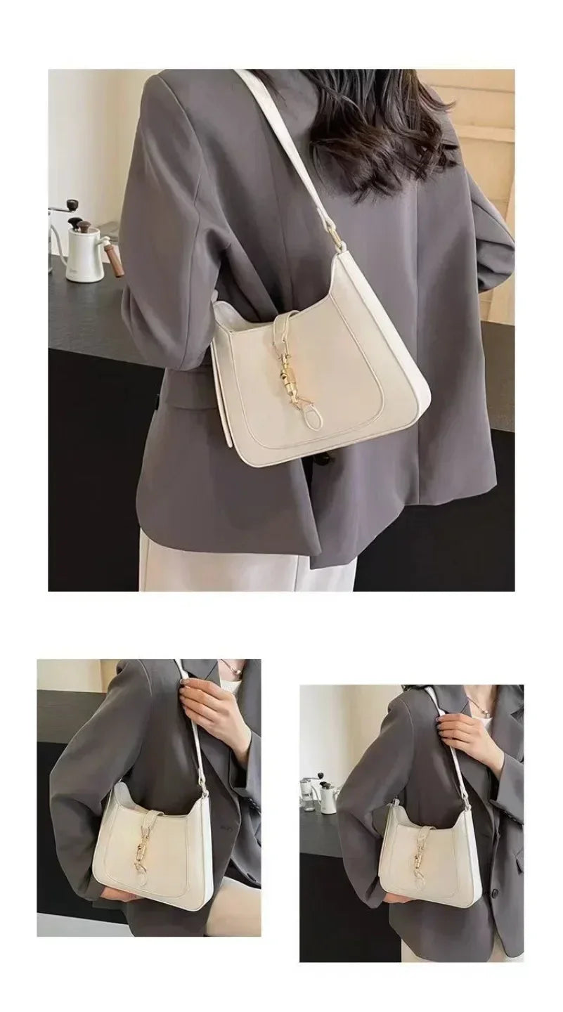 Luxury Designer Leather Shoulder & Crossbody Bag – Women’s Premium Purse Under-Arm Sac à Main