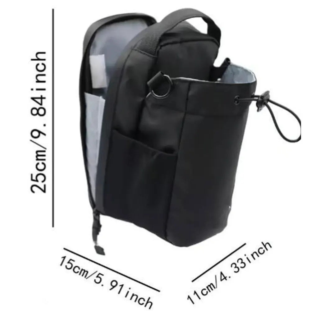 Magnetic gym sling bag – water bottle carrier with phone holder, lightweight fitness crossbody bag for men & women sports & travel